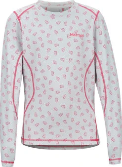 Marmot Midweight Meghan Long-Sleeve Crew - Girls|-|Chandail Manches Longues Midweight Meghan - Fille