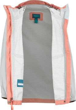 Marmot PreCip Eco Jacket - Girls|-|Manteau Léger PreCip Eco - Fille -Marmot MAR 41010 7ECoral 20Pink 20 20Bright 20Steel 7Eopen