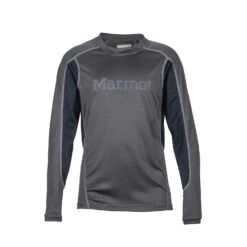 Marmot Boy's Windridge Graphic Long Sleeve|-|Chandail à Manches Longues Windridge Graphic Garçon -Marmot MAR 50310 7ESlate 20Grey 20 20Black