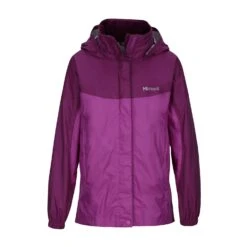 Marmot Girl's PreCip Jacket|-|Coquille PreCip Filles -Marmot MAR 55680 7ENeon 20Berry 20 20Grape